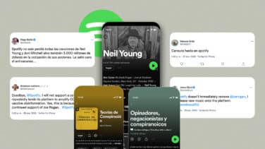 Spotify, el "altavoz del negacionismo" que se rinde a la retirada de artistas