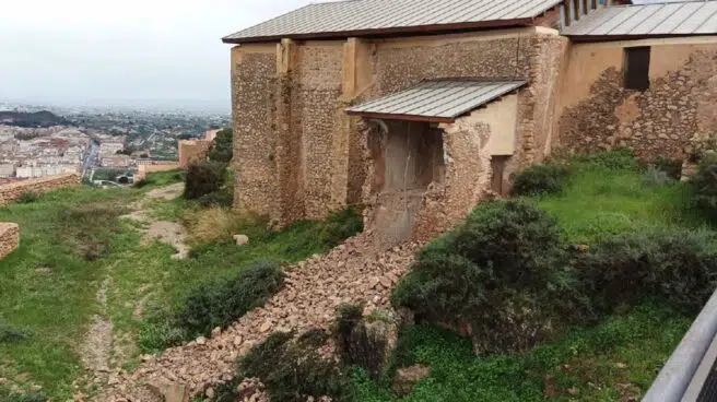 Las incesantes lluvias de los últimos días provocan daños en el patrimonio histórico de Lorca pendientes de valoración