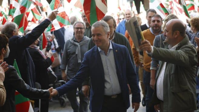 Celebración del Aberri Eguna en la Plaza Nueva de Bilbao.