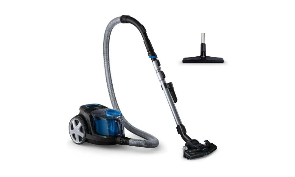 Blue Philips PowerPro compact vacuum cleaner