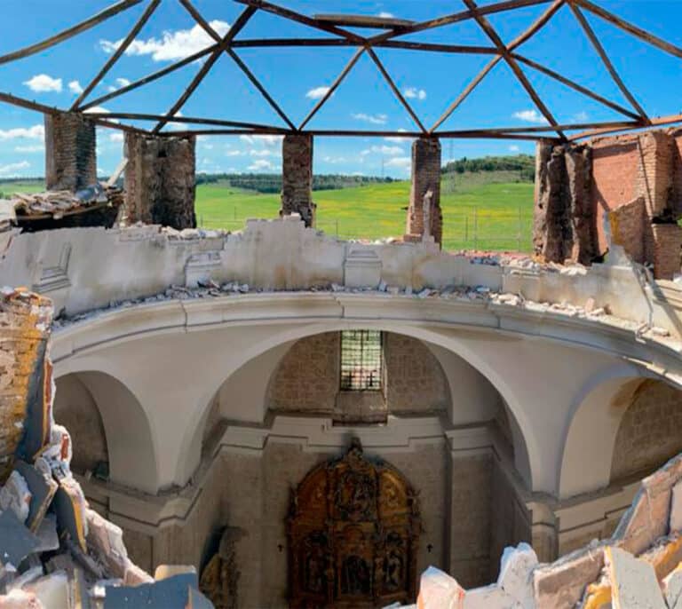 Se derrumba la cúpula del Monasterio de Alconada, en Palencia