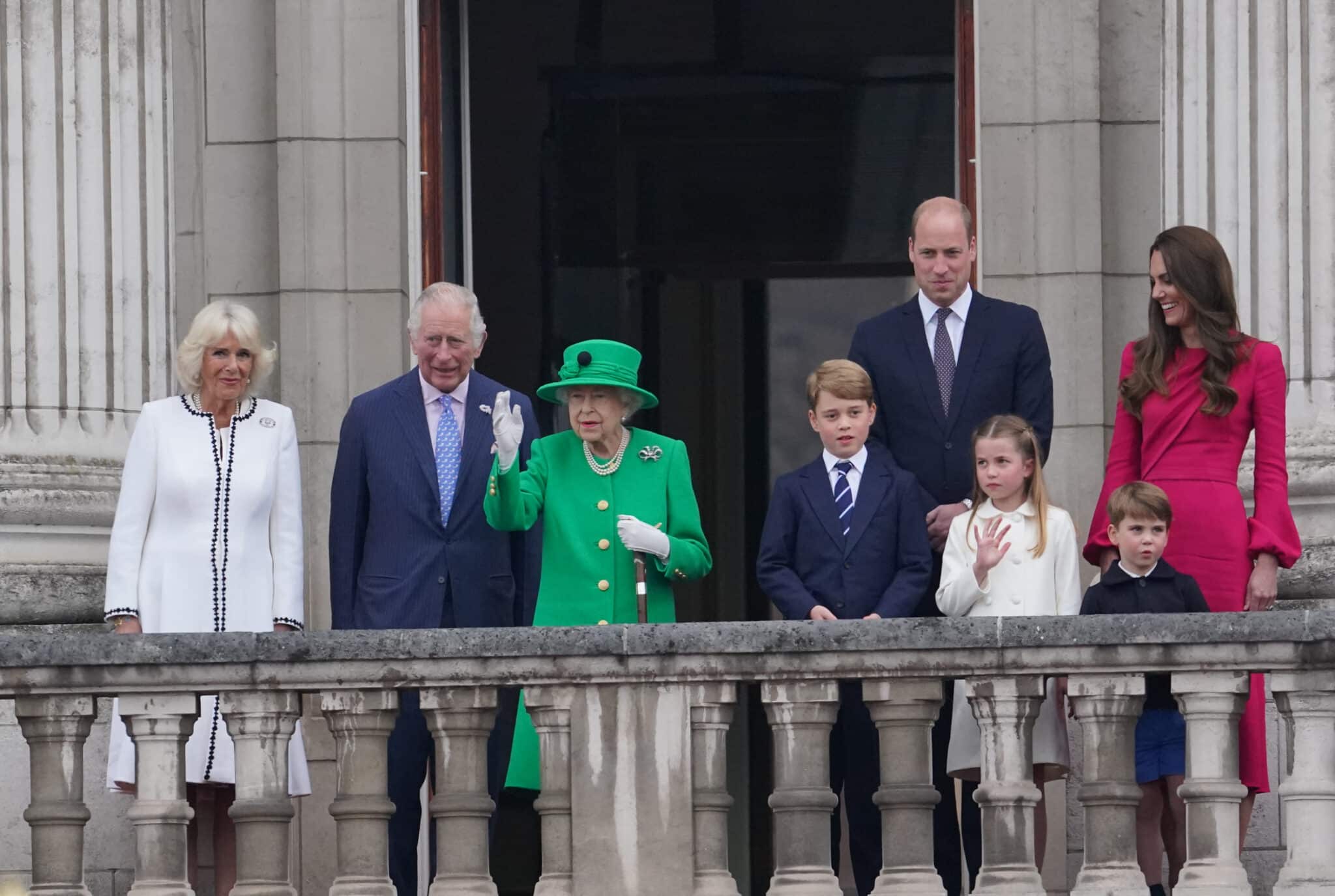 Isabel II en el palacio de Buckingham por su jubileo
