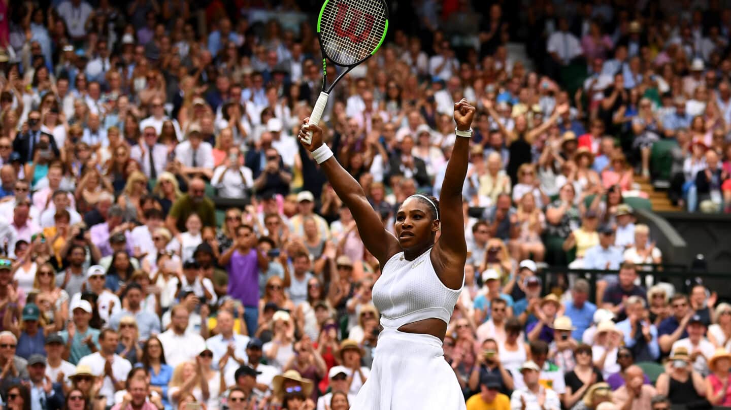 Serena Williams, durante el torneo de Wimbledon en 2019
