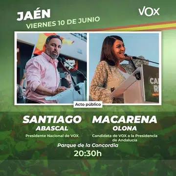 Vox puede usar la bandera de España en la campaña, según la Junta Electoral de Andalucía