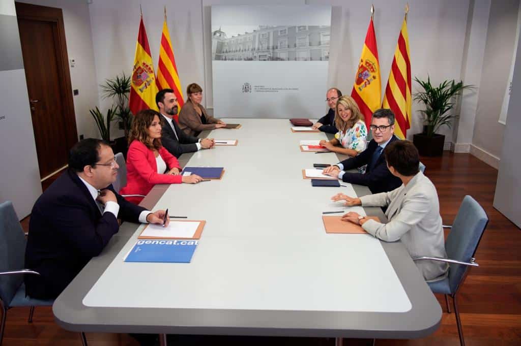 Reunión del Gobierno con la Generalitat.