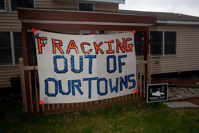 carteles contra el fracking