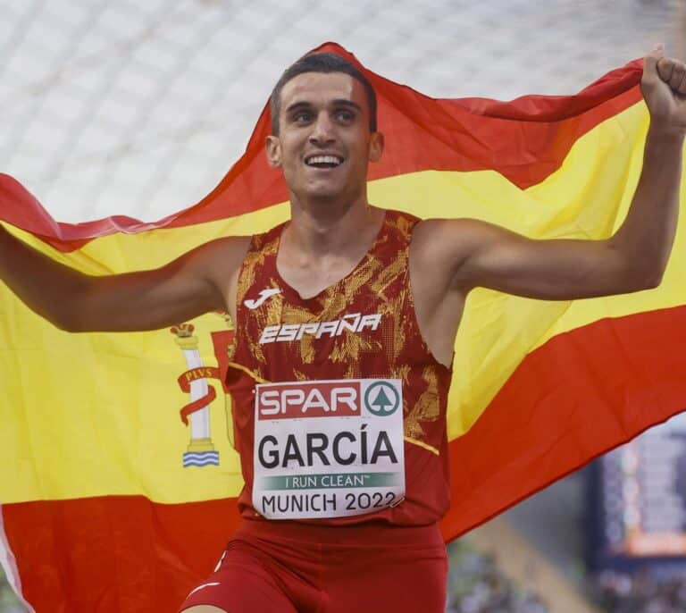 Mariano García, campeón de Europa de 800 metros con una exhibición de principio a fin