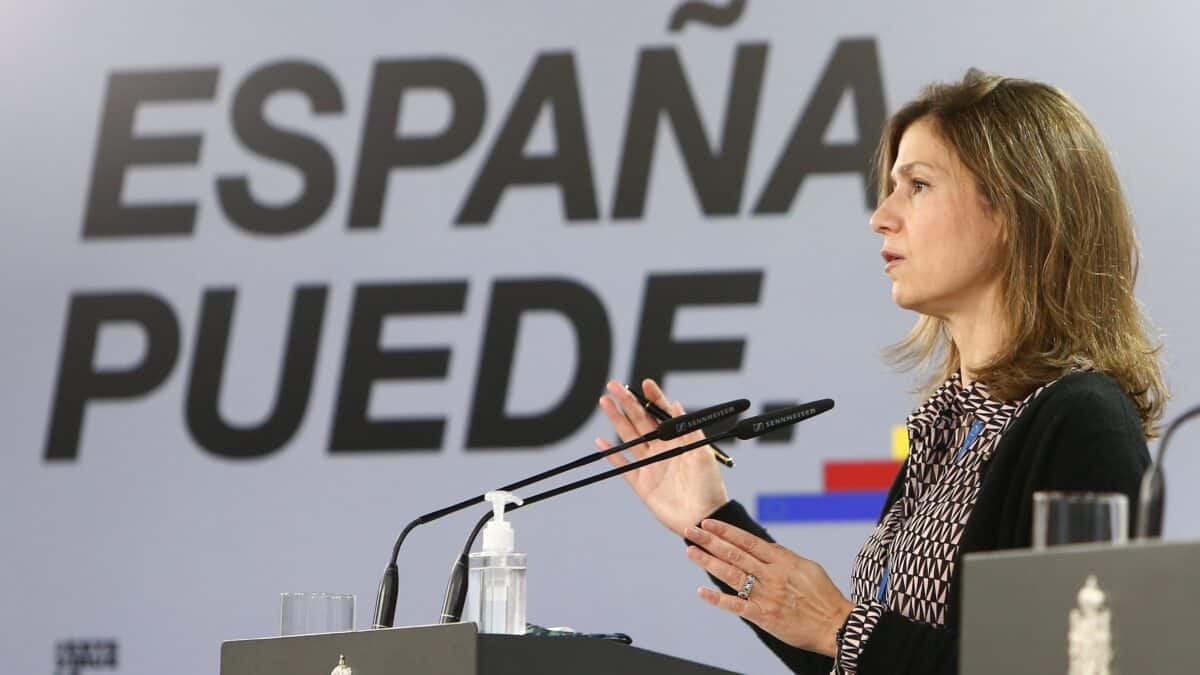 La directora de la Agencia Española de Medicamentos y Productos Sanitarios, María Jesús Lamas, en una comparecencia informativa.