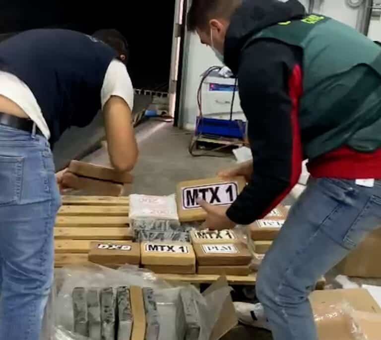 La Guardia Civil ha decomisado ya en Cádiz un 477% más de cocaína que en todo 2021