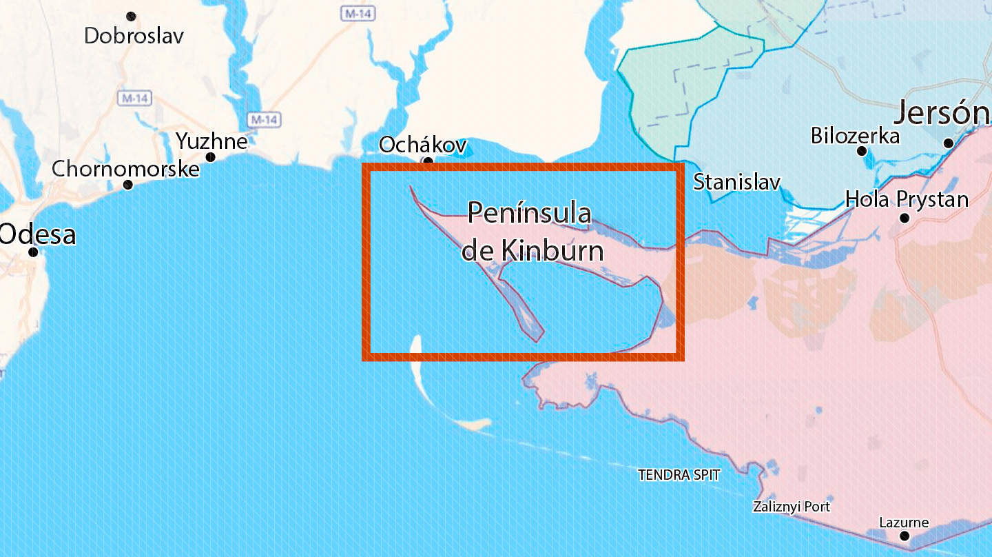 Desembarco en la península de Kinburn: Ucrania mira a Crimea mientras Rusia  ataca de nuevo