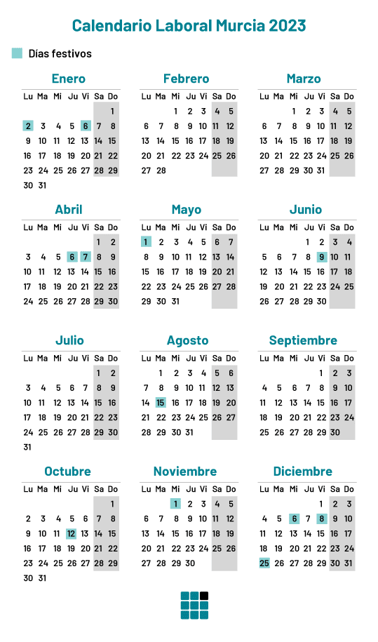 Festivos De Murcia 2023 Calendario Laboral 2023: ¿qué días son festivos en Murcia?