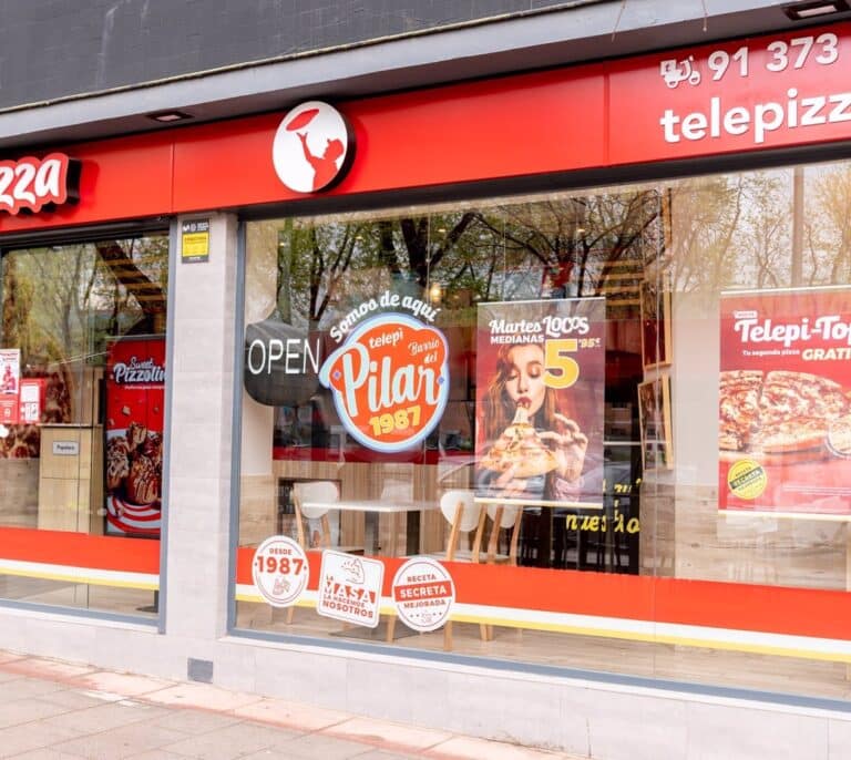 Telepizza cumple 35 años con 1.400 tiendas en todo el mundo y líder en 'delivery'