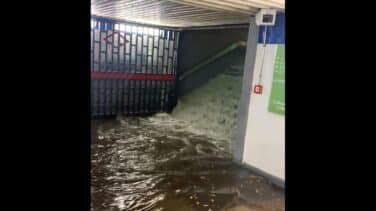 El temporal de lluvias colpasa Madrid e inunda varias líneas del Metro