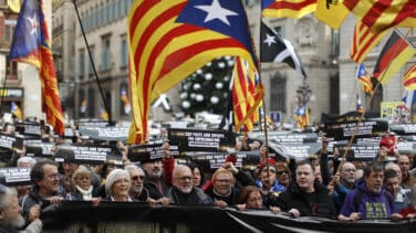 La manifestación de Junts y ANC contra la reforma del Código Penal solo suma 3.600 personas