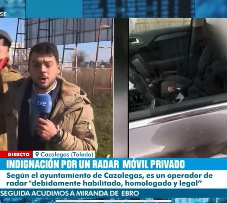 Momento surrealista en TVE: un hombre insulta a Pedro Sánchez durante una entrevista en directo por un radar
