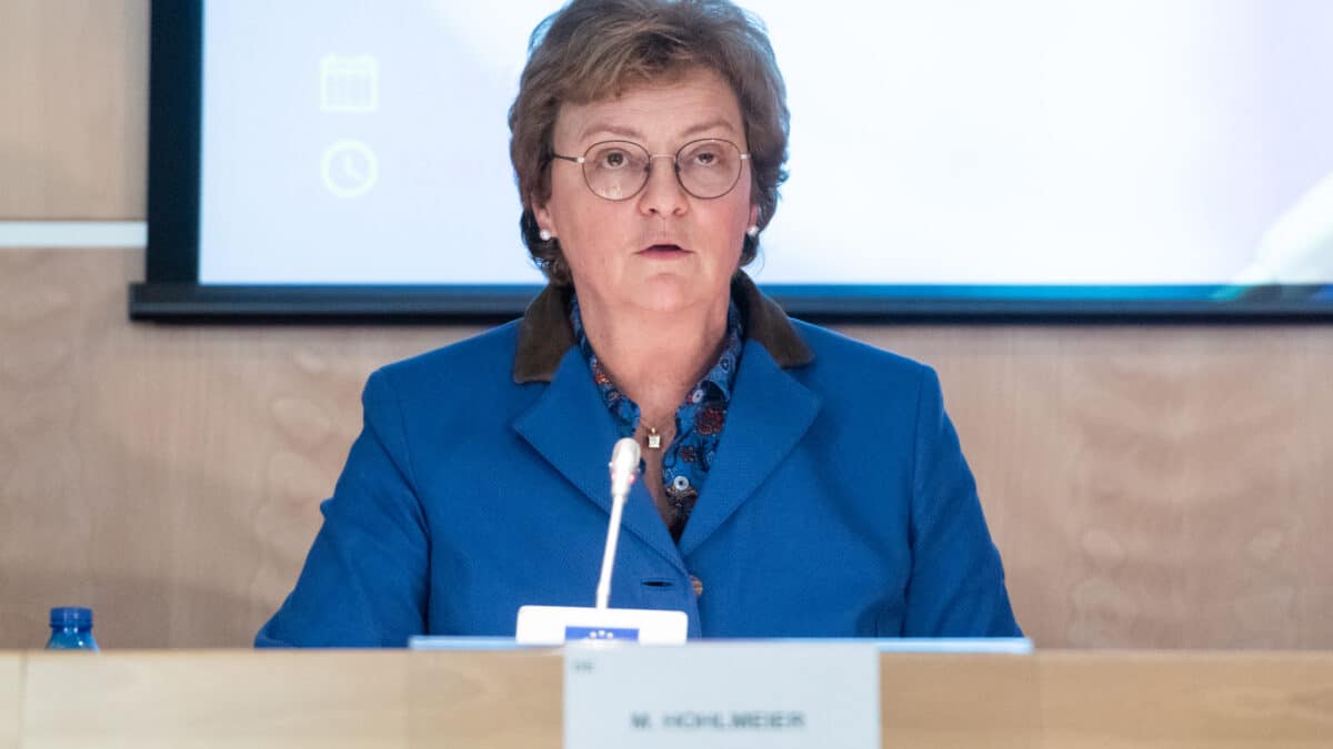 La jefa de la delegación de la comisión de Control Presupuestario del Parlamento Europeo, Monika Hohlmeier (PPE, Alemania)