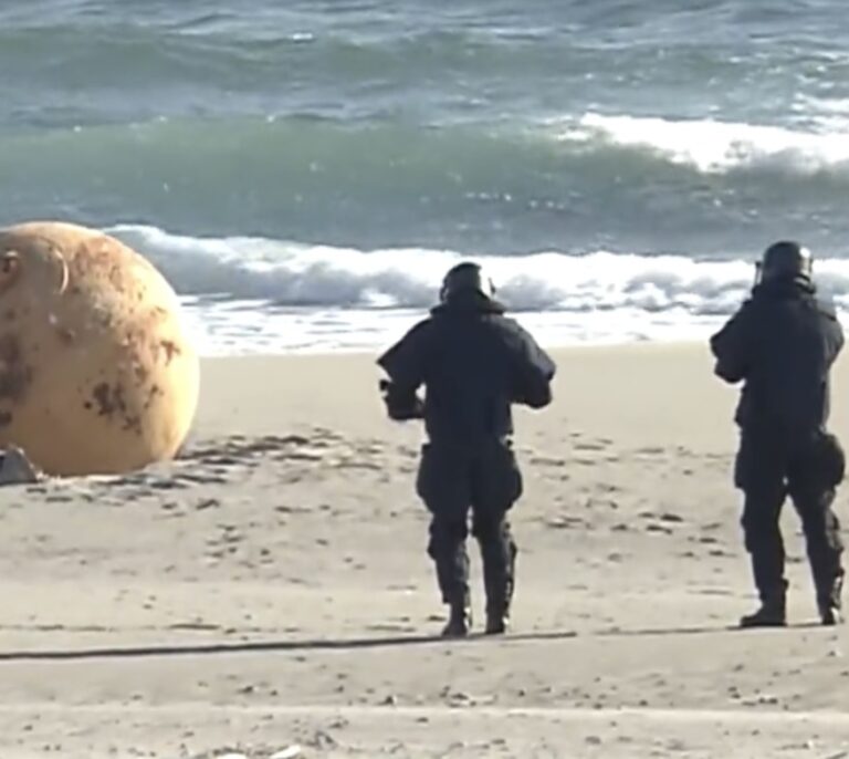 Resuelto el misterio de la bola gigante encontrada en una playa de Japón: se trataba de una boya