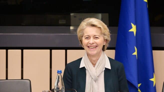 European Commission President Ursula von der Leyen in the European Parliament.