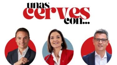 La campaña del PSOE de Madrid: "unas cerves" con Bolaños, Juan Lobato y Reyes Maroto