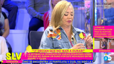 Belén Esteban abandona el plató de 'Sálvame' en mitad del programa por un problema de salud