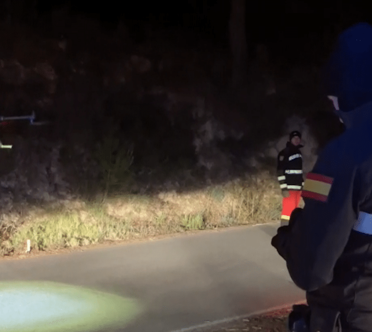 Así vigilan con drones la UME y la Guardia Civil el incendio de Castellón