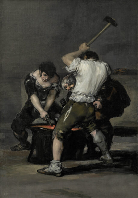  'La fragua' de Goya (1815-1820).