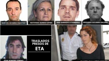 Interior finaliza el traslado de los presos de ETA con 'Amaia', pareja de Txapote, y otros 4 etarras