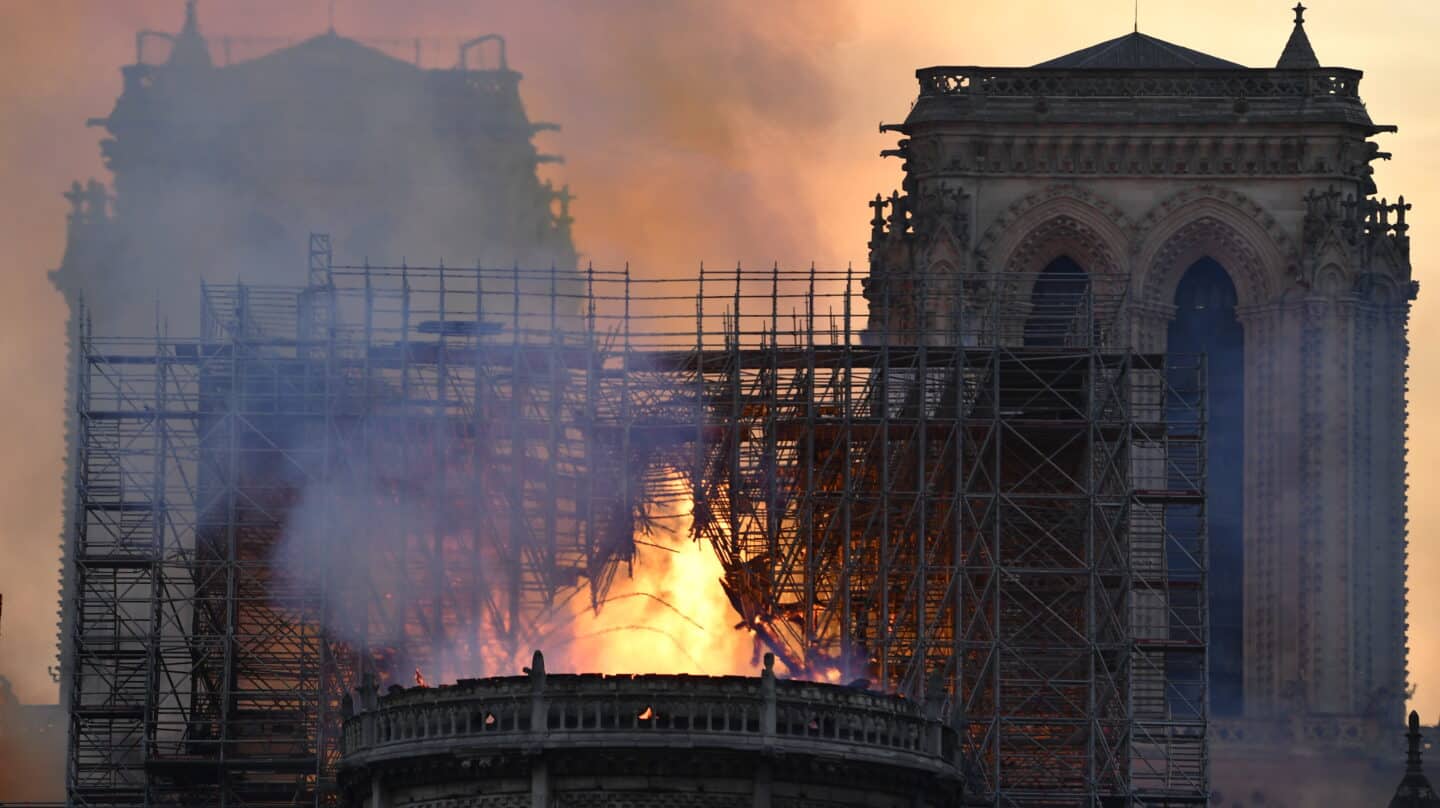 Incendio en la catedral de Notre Dame de París, el 15 de abril de 2019