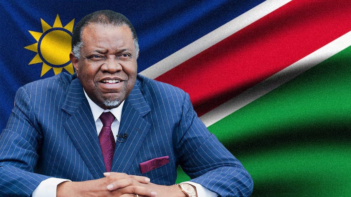 El presidente de Namibia, Hage Gottfried Geingob