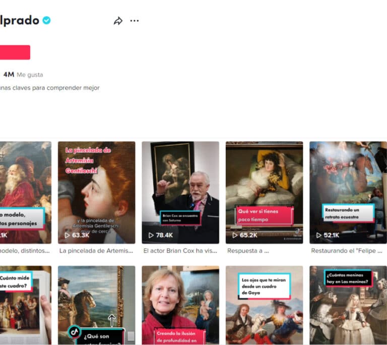 El TikTok del Museo del Prado gana los 'Oscar de Internet' por la mejor iniciativa mundial de Arte y Cultura