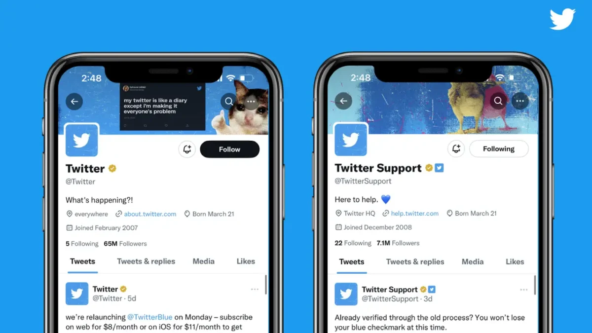 Twitter quita la insignia azul a las cuentas verificadas que no estén suscritas a Twitter Blue