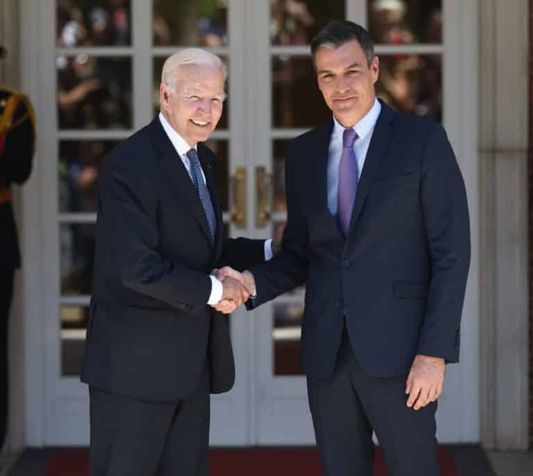 Sánchez aterriza en Washington para su reunión con Biden en la Casa Blanca