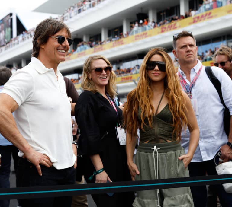 Shakira y Tom Cruise sorprenden en el Grand Prix de Miami, ¿están juntos?