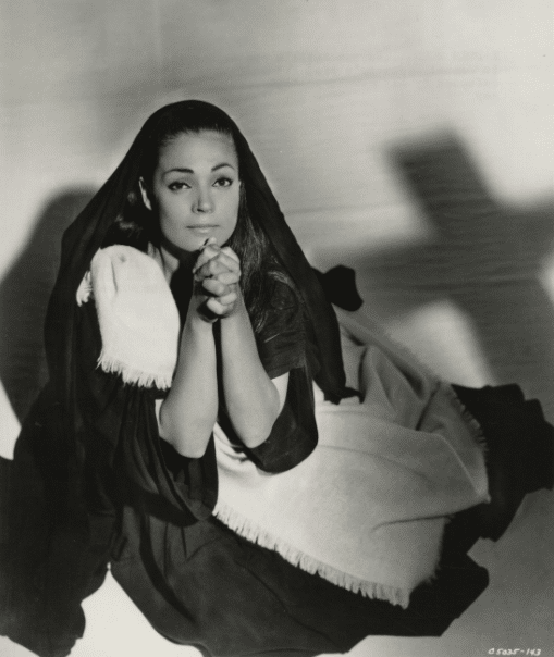 Carmen Sevilla en 1961 interpretó a María Magdalena en Rey de reyes, la película estadounidense de Nicholas Ray sobre Jesucristo