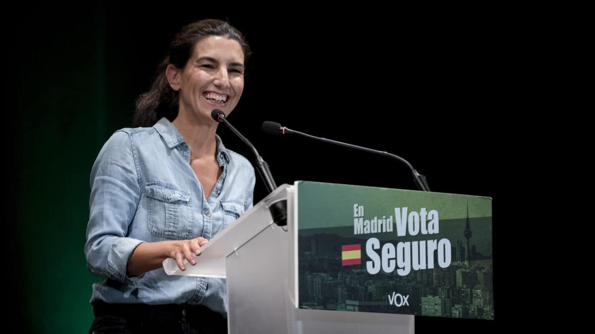 La candidata de Vox a la Presidencia de la Comunidad de Madrid, Rocío Monasterio