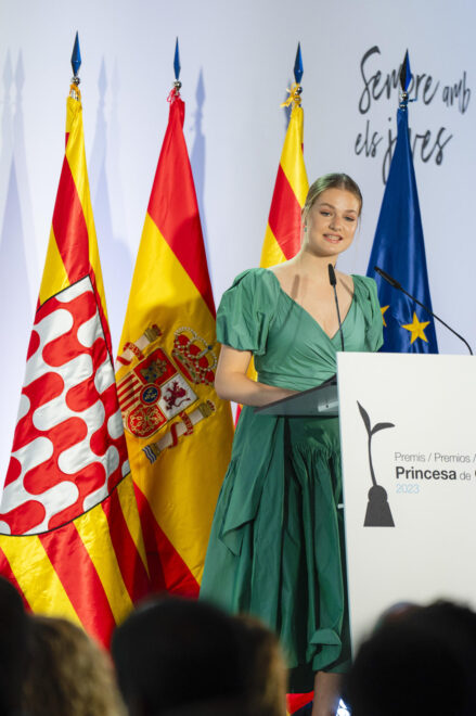 La princesa Leonor en su discurso en los premios Princesa de Girona
