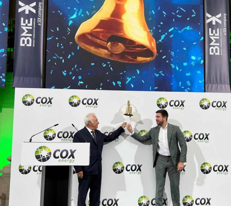 Cox Energy debuta en Bolsa con una subida del 18,4%