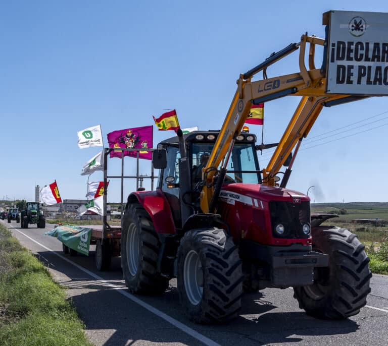 Una tractorada cortará algunas vías principales de Madrid este miércoles para pedir más ayudas frente a la sequía