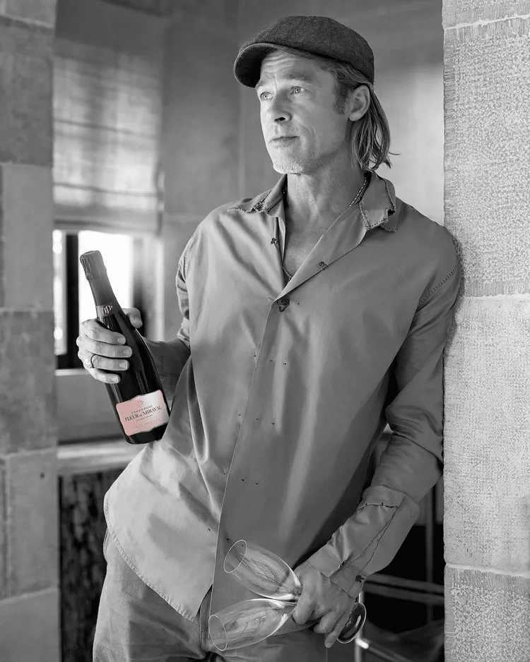 Brad Pitt tiene su propio vino, Miraval, cuya bodega está en Francia