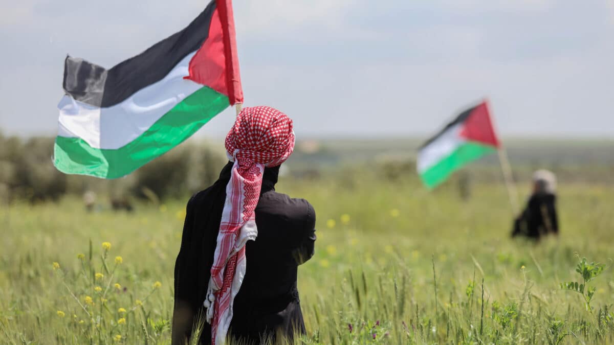 Una marcha en la franja palestina de Gaza.