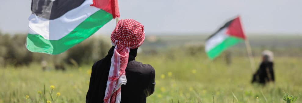 Una marcha en la franja palestina de Gaza.