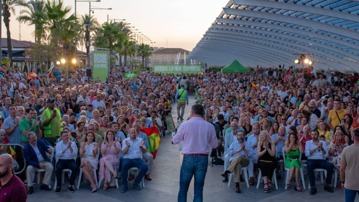 Mitin de Vox con Santiago Abascal en Torrevieja (Alicante).