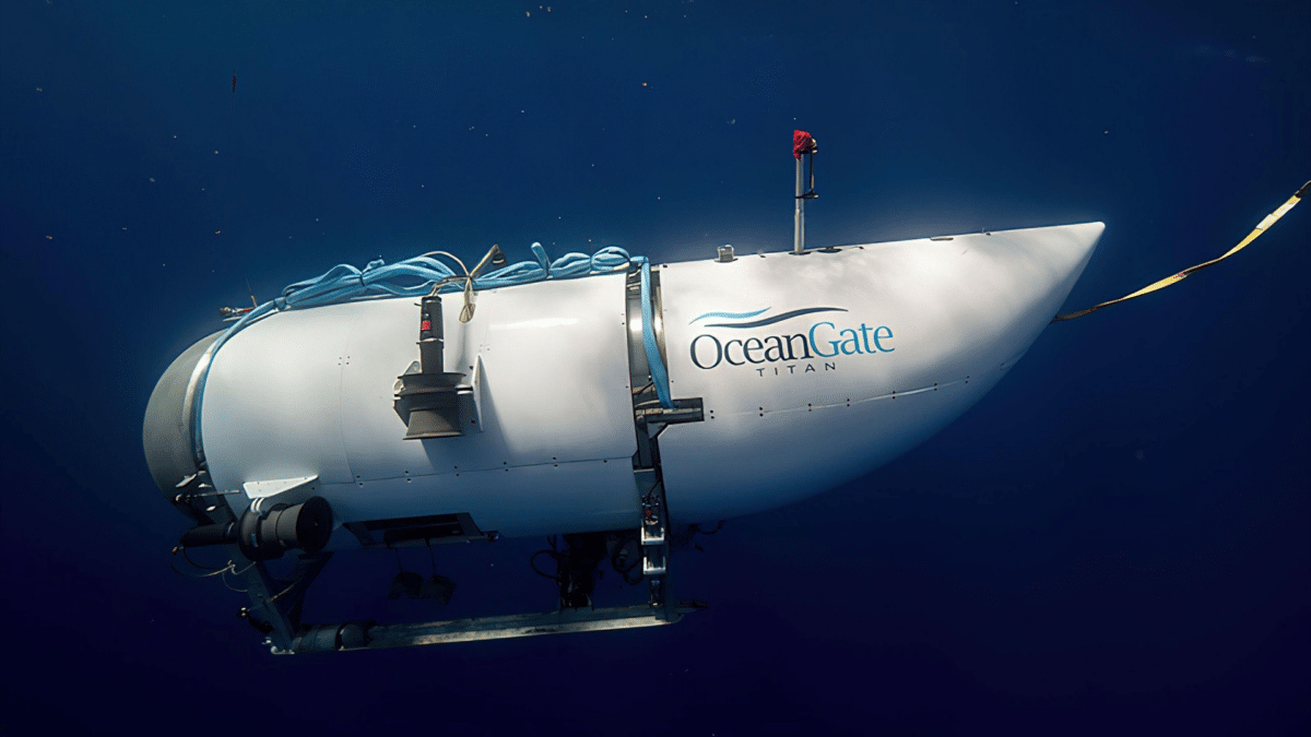El sumergible 'Titan', de la empresa OceanGate, cuyos viajeros supieron "durante un minuto" que iban a morir