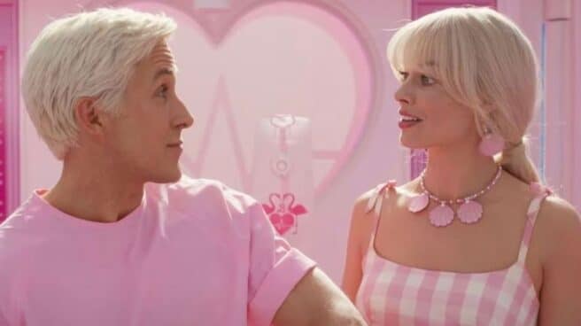 Ryan Gosling and Margot Robbie in Barbie