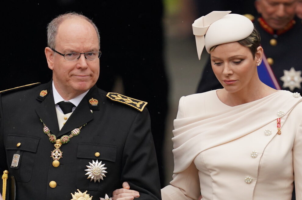Charlene y Alberto acudieron a la coronación de Carlos III en mayo