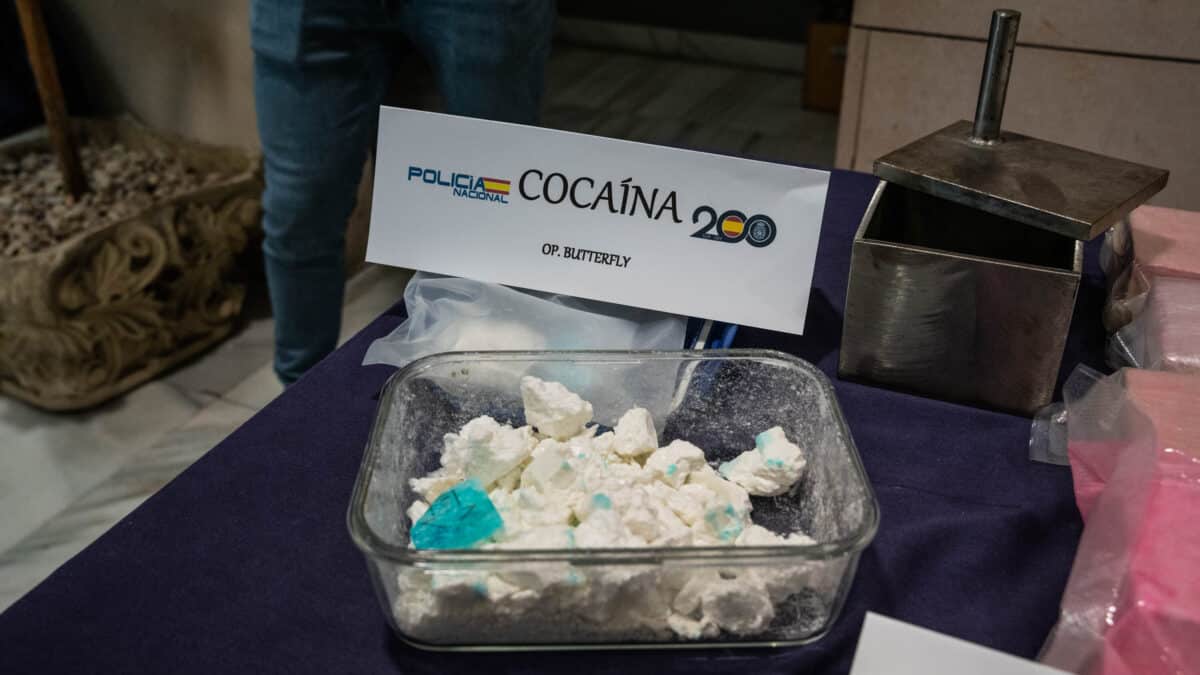 Cocaína incautada por la Policía Nacional