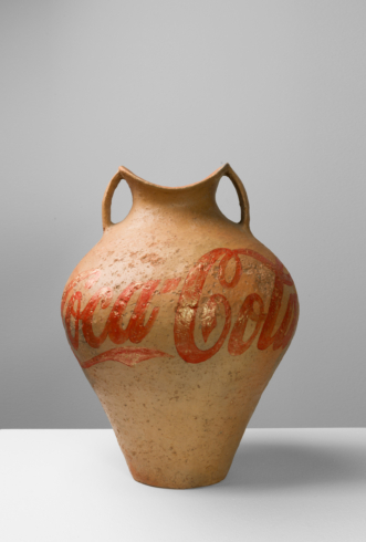 Neolithic Vase with Coca-Cola Logo (1994)
