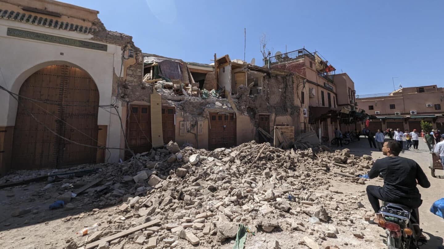 Destrozos provocados por el terremoto de magnitud 7 este sábado en Marrakech (Marruecos).