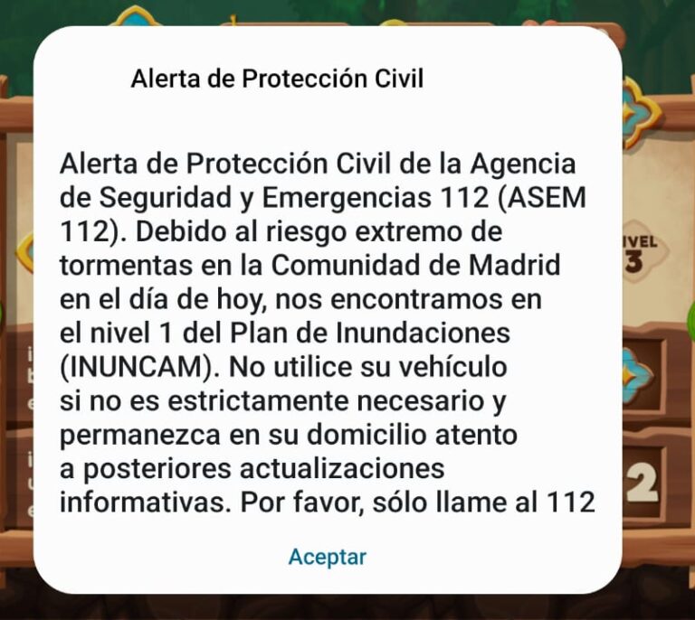 El sistema de alerta de Protección Civil: “Es intrusivo pero el objetivo es que la gente se dé cuenta”