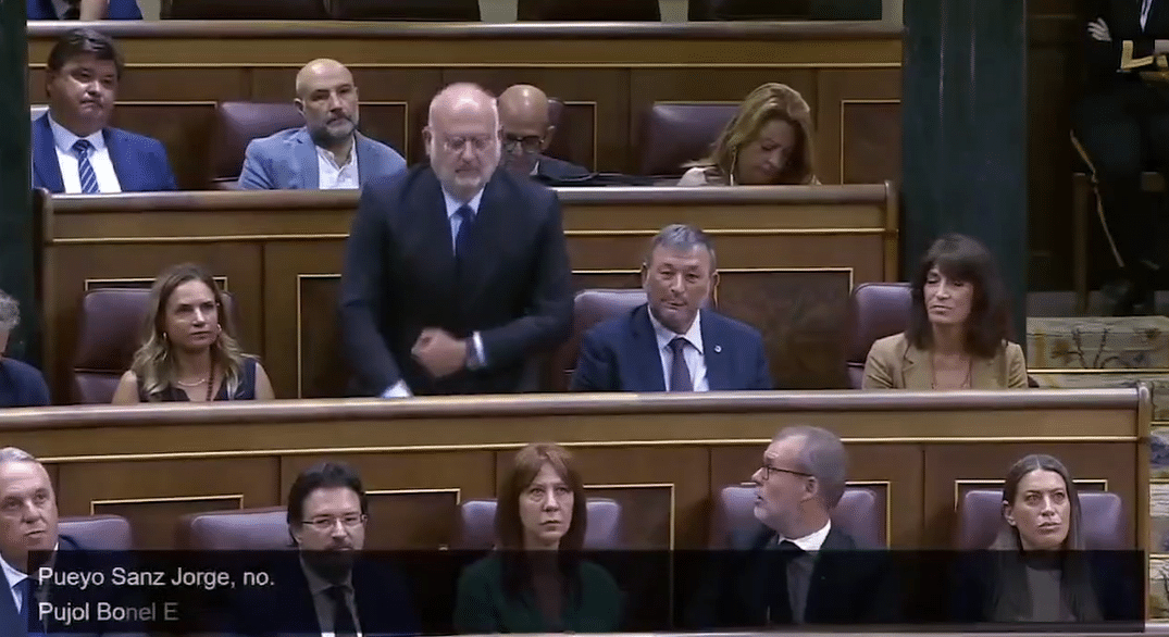 La Mesa del Congreso anula el voto del diputado de Junts tras apoyar por error la investidura de Feijóo